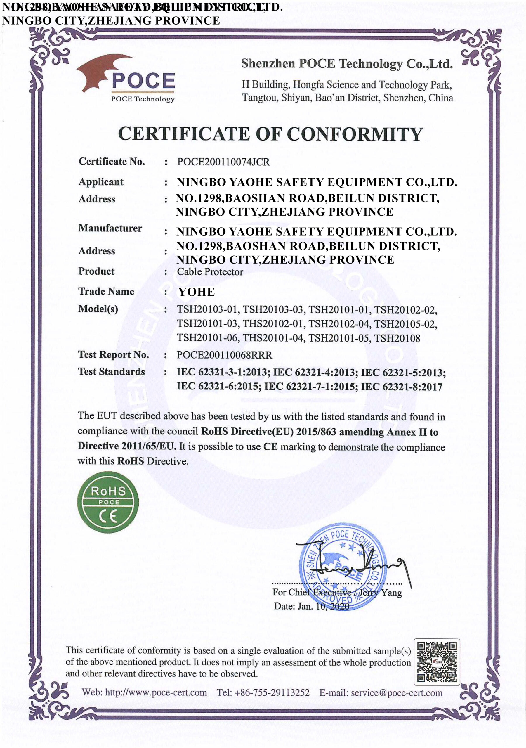 CE certificate